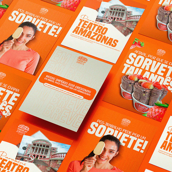 Social media para o Império do Sorvete: posts para Instagram