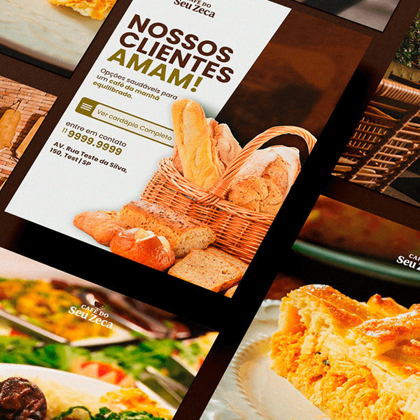 Social media para o Café do Seu Zeca: posts para Instagram